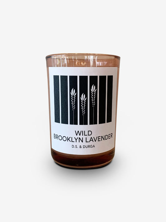 D.S. & Durga Wild Brooklyn Lavender Candle by D.S & Durga Home Accessories New Candles and Home Fragrance 4" H x 2.75" Diameter / Natural / Wax