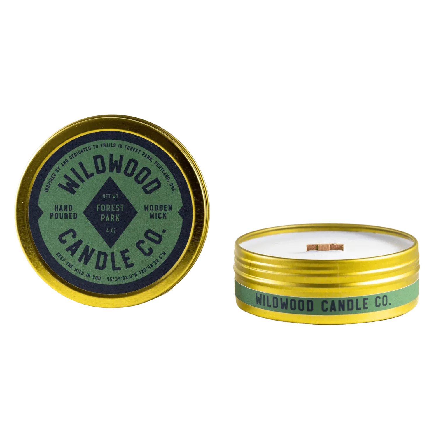 Wildwood Candle Co. Wildwood Candle, Full Size, 11 oz & Travel Size, 4oz.